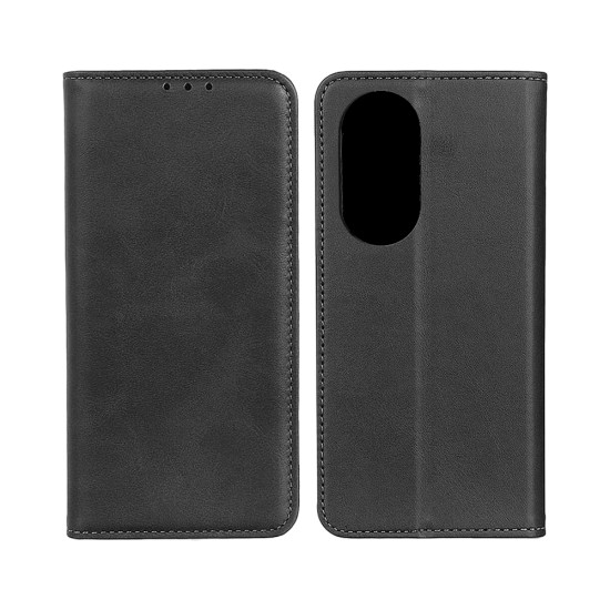 Leather Flip Cover with Internal Pocket for Huawei Honor 200 Pro Black